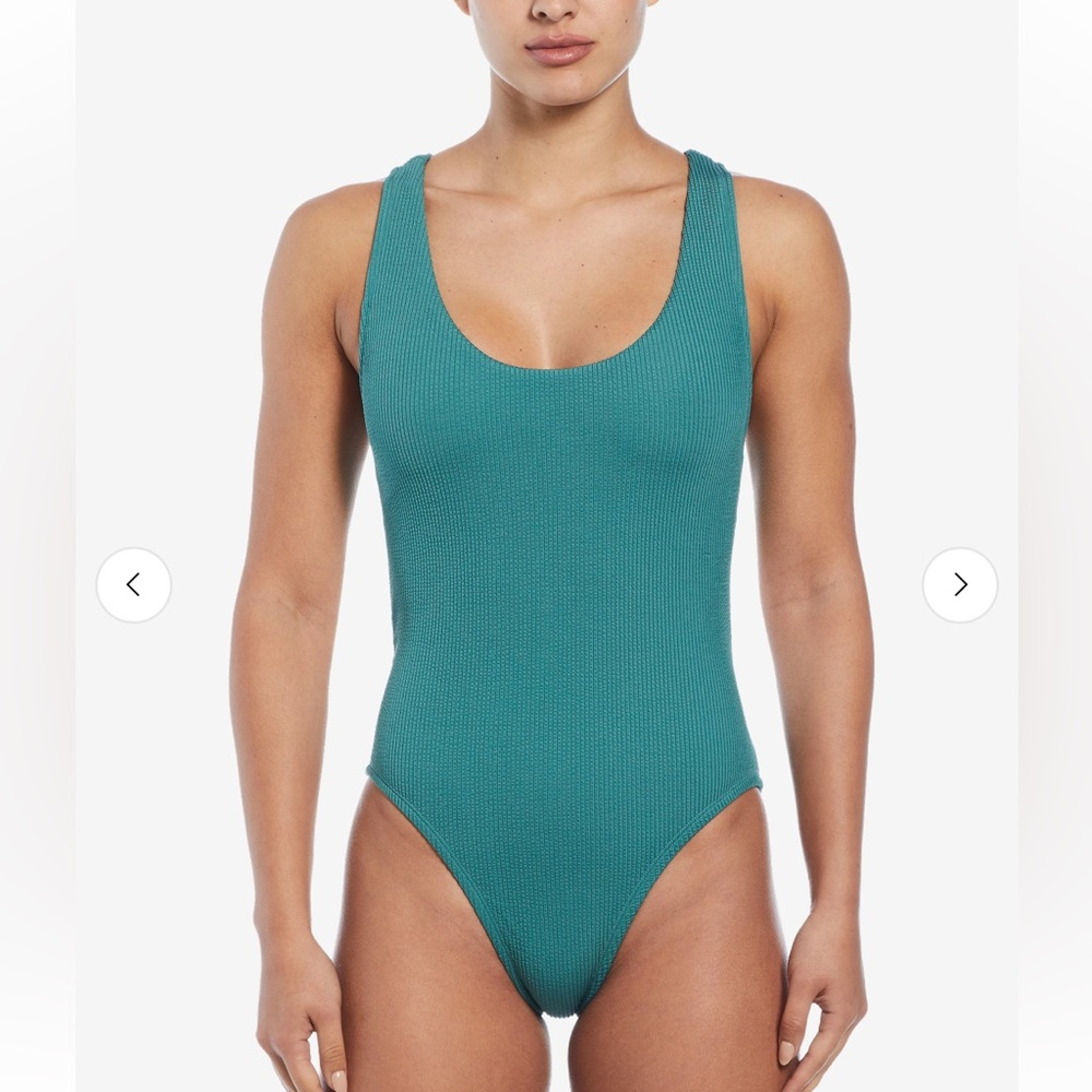 Nike Green Athletic One Piece Swimsuit
